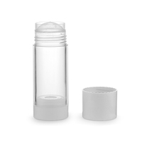 Tube vide en plastique de 30 ml pour déodorant en gel avec bouchon à vis, emballage rond à torsion pour usage cosmétique, sérigraphie