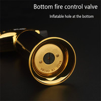 Briquet en métal de haute qualité à flamme jet, coupe-vent, idéal pour barbecue, cigares, cuisine et kit de fumeur