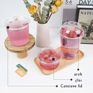 China <b>Plastic</b> Packaging Cheap <b>Drinking</b> Clear <b>Cups</b> Milk Tea PET <b>Plastic</b> <b>Cups</b> with Lids - Product Image 3