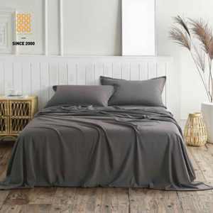 ملاءات سرير متينة من مزيج الخيزران الطبيعي والرايون والقطن والكتان، مقاس كوين، 4 قطع مع شهادة أوكو-تكس للنائمين الذين يشعرون بالحرارة - Product Image 6