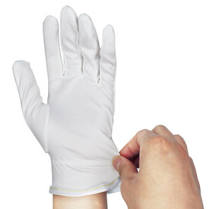 <strong>Esd</strong> Antistatic Powder Free Electronic Fingertip Top Fit Polyester Microfiber Dusting Jewelry Silver <strong>Gloves</strong> for Repair Workshop - Product Image 2