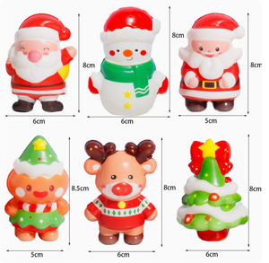 Jouets Squishy de Noël Père Noël Bonhomme de neige Renne Arbre Jouet à presser doux Unisexe 2 à 14 ans Plastique - Product Image 6