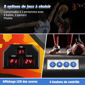 Équipement de tir au basketball en fer noir 205x205x110cm N101 pour intérieur - Product Image 6