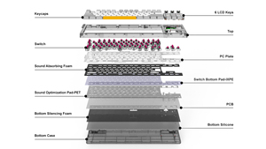 <span class=keywords><strong>Clavier</strong></span> de jeu dynamique rétroéclairé RVB, 87 touches, filaire, mécanique, anti-ghosting, échangeable à chaud, pour Windows et <span class=keywords><strong>Mac</strong></span> - Product Image 6