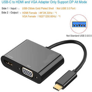 Bộ Chuyển Đổi FARSINCE <span class=keywords><strong>USB</strong></span> Type C Sang <span class=keywords><strong>HDMI</strong></span> VGA 4K Bộ Chuyển Đổi 2 Trong 1 <span class=keywords><strong>USB</strong></span> C Sang VGA <span class=keywords><strong>HDMI</strong></span> - Product Image 4