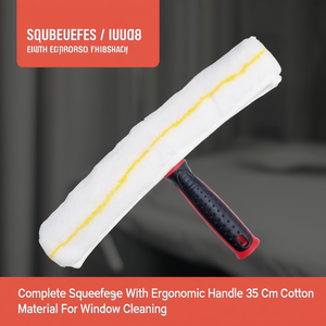 Tergivetro Completo con Manico Ergonomico 35 Cm in Cotone per Pulizia Finestre - Product Image 3