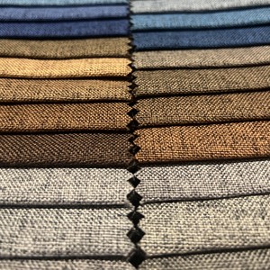 Tessuto per tappezzeria leggero e testurizzato in 100% poliestere traspirante tinto in filo per divani e mobili, <span class=keywords><strong>materiale</strong></span> durevole con trama spessa effetto slub - Product Image 5