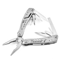 Pince multifonction tout-en-un 13-en-1 en acier inoxydable avec scie et tournevis pour la survie en extérieur et le camping
