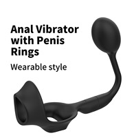 Männliche Prostata Massage Vibrator Anal Plug Tragen Silikon Stimulieren Massage gerät Verzögerung Ejakulation Ring Spielzeug für Männer