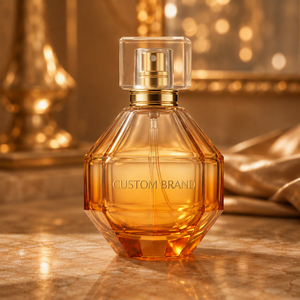 <span class=keywords><strong>Parfum</strong></span> d'ambre de luxe pour femmes |   Flacon en verre taillé au diamant EDP, marque privée, spray d'arôme persistant, OEM ODM, brume <span class=keywords><strong>parfum</strong></span>ée 100ml - Product Image 3