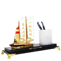 Organisateur de bureau réglable Art Déco en métal et bois, support de rangement multifonctionnel pour stylos et fournitures de bureau