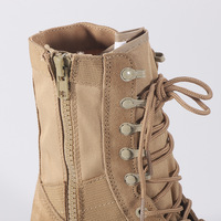 Bottes Tactiques Américaines Imperméables en Cuir Noir et Coyote pour Randonnée