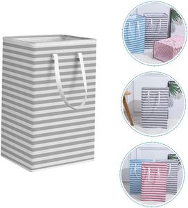 ตะกร้าผ้าพับได้พร้อมโครงเหล็ก ผ้าอ็อกซ์ฟอร์ดทนทาน ไม่ยุบตัวเมื่อขยาย - Product Image 3