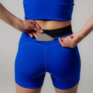 Hot Selling Fitness Gym <b>Shorts</b> <b>Women</b> Training Street Wear Sports <b>Shorts</b> Casual <b>Shorts</b> Drawstring <b>Elastic</b> <b>Waist</b> Gym <b>Shorts</b> - Product Image 3