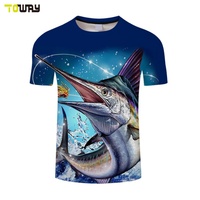 Camiseta de Pesca Transpirable de Secado Rápido de Poliéster y Elastano, Tallas Grandes, Camisetas y Tops Deportivos para Adultos, Logotipo Personalizado OEM