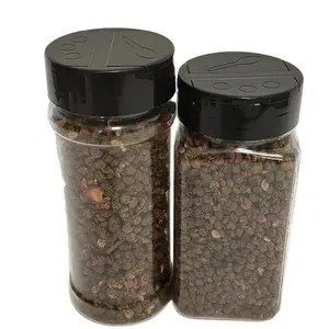 2023 new product Wholesale kitchen 9oz plastic Spice jars salt shaker plastic spice container