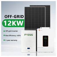 Système solaire hors réseau SRNE 8 kW 10 kW 12 kW, système d'énergie solaire triphasé hors réseau, panneaux solaires avec batterie et onduleur