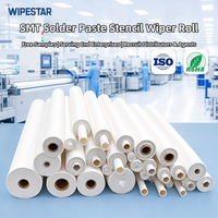 Rouleau de lingettes pour pochoirs SMT WIPESTAR, sans peluches, pour le nettoyage de la pâte à souder, compatible avec les machines d'impression automatiques DEK MPM YAMAHA