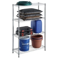 Étagère de rangement en fil métallique chromé, flexible, réglable et modulable, support utilitaire polyvalent