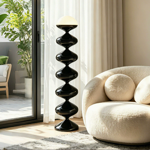 Lampadaire LED design créatif en forme de calebasse, style nordique, luxe léger, pour salon, bureau, chambre d'hôtes et chambre à coucher - Product Image 5