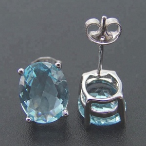 Boucles d'oreilles mystiques en topaze arc-en-ciel, clous en argent sterling 925 - Product Image 6