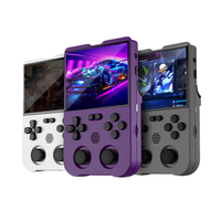 AMPOWN XU10 RK3326S Mini consola de juegos portátil Retro consola de juegos clásica 3,5 pulgadas IPS HD pantalla 64GB 10000 + juegos