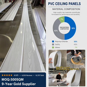 <span class=keywords><strong>Plafond</strong></span> suspendu <span class=keywords><strong>en</strong></span> PVC à âme creuse, résistant à l'humidité, d'origine usine, pour cuisine, sous-sol, salon - Product Image 1
