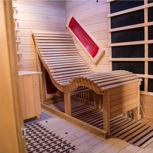 Sauna Tradicional de Vapor de Gran Tamaño Smartmak, Sauna Interior Doble para Dos Personas - Product Image 6