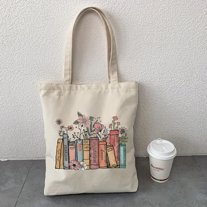 <span class=keywords><strong>Sac</strong></span> fourre-tout en toile <span class=keywords><strong>de</strong></span> coton sur le thème des livres, <span class=keywords><strong>sac</strong></span> <span class=keywords><strong>bibliothèque</strong></span> pour les amoureux des livres - Product Image 4
