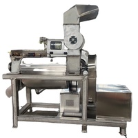 Industriële spiraalvormige volautomatische fruitpers-pulpseparator 380V 1500W voor blauwe bessen en drakenvruchten met 1 jaar garantie
