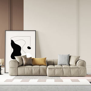 AOMISI CASA diseñador sala de estar <span class=keywords><strong>en</strong></span> forma de <span class=keywords><strong>L</strong></span> tela de cuero con marco de madera gran tamaño seccional esquina moderno sofá conjunto <span class=keywords><strong>en</strong></span> Cuir - Product Image 5