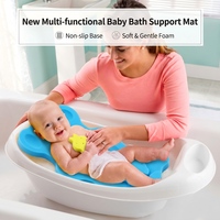 Éponge de bain pour bébé, douce et profilée, absorbant l'eau, pour le bain des nouveau-nés et le confort de la baignoire bébé