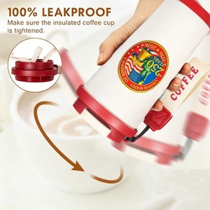 Vaso de Acero Inoxidable de Doble Pared de 16 oz, Edición Patriótica del 250 Aniversario de EE. UU. 1776-2026, Taza de Viaje con la Frase 'We The People', Regalo del 4 de Julio - Product Image 6
