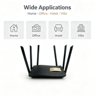 Routeur Mesh WiFi5 Double Bande Ruijie EW1200G PRO d'occasion avec 6 antennes, signal puissant, ports réseau Gigabit complets, garantie 1 an