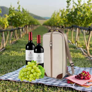 トートクーラーバッグポータブル耐久性ピクニックワインクーラーコンパートメント付き工場カスタム - Product Image 6