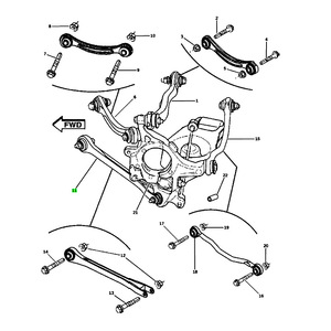 Barra de Acoplamiento del Eje Trasero para Chrysler 300 y Dodge Charger, 5180480AB 4782836AB, Pieza de Suspensión MacPherson - Product Image 4