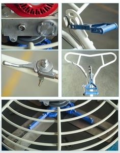 BMP100 Peru Type Gasoline Engine Concrete Power Trowel <b>Machine</b> with Gearbox & Bearing 5.5-9hp Short Turning Radius - Product Image 6