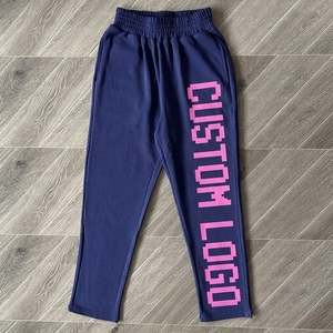 Custom Trousers Heavyweight Cotton Pixel Graphic Print Streetwear Y2K <b>Hip</b> Hop Loose Fit Casual Jogger Men's Sweatpants - Product Image 3