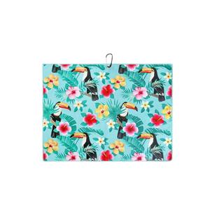 Toallas de Golf al por Mayor de Secado Rápido para Deportes y Gimnasio, de Poliéster, Seda y Algodón, en Varios Colores, con Estampado Merbau, Personalizables con Logotipo, para Exteriores - Product Image 3