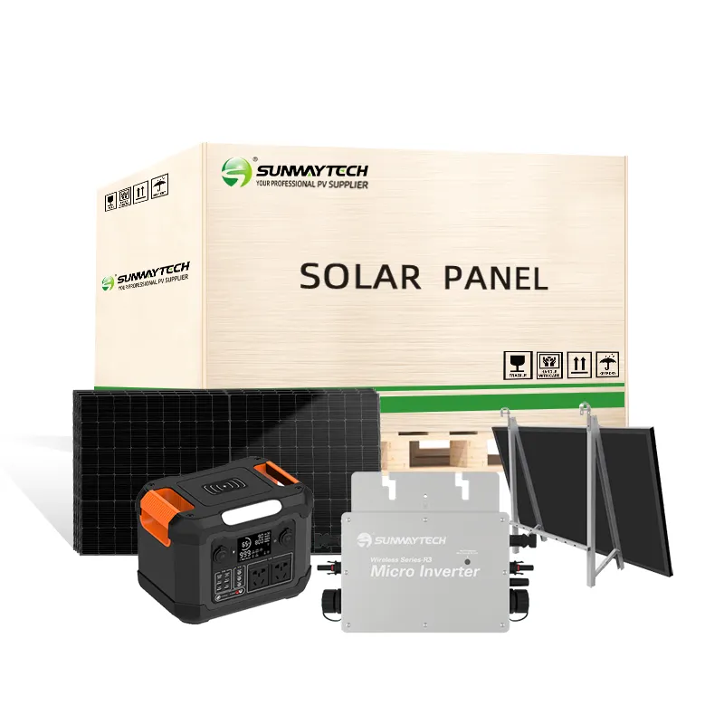 Sunway linh hoạt tấm năng lượng mặt trời ban công nhà máy điện 600W 700W 800W hoàn thành hệ thống lưới nhỏ