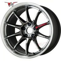 Rines de Aleación Forjados Multirradio Personalizados, Labios Negros Brillantes Tipo Espejo, 17 18 19 20 Pulgadas 5x112 5 * 114.3, para Audi RS4 BMW M4