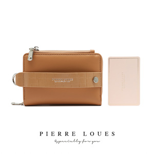 Pierre Loues Folding Coin <b>Purse</b> <b>Small</b> Wallet Multi-slot Compact Unisex Spring 2025 Crocodile Pattern Solid Color - Product Image 3