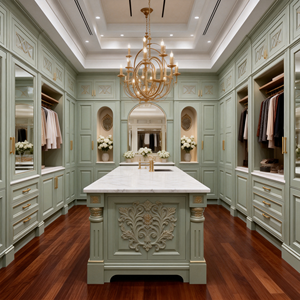 Cocina Modular <span class=keywords><strong>de</strong></span> Madera Maciza <span class=keywords><strong>de</strong></span> Estilo Americano Tradicional con Isla <span class=keywords><strong>de</strong></span> Lujo para Villa - Product Image 2