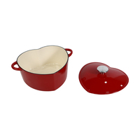 Fournisseur de cadeaux - Cocotte en fonte émaillée en forme de cœur de 3 litres
