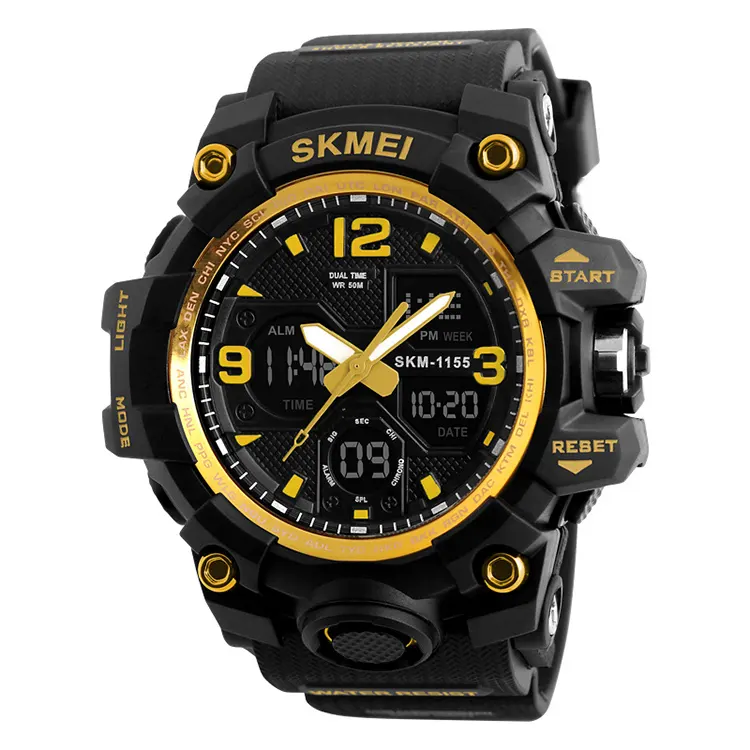 watch 2019 skmei 1155B analog and digital style watches men sport waterproof wristwatches