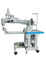 Machine à coudre industrielle pour la fabrication de bagages, modèle 8968, avec hauteur de tête réglable et espacement des points réglable.