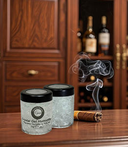 Humidificador de tarro de humidificación portátil pequeño de Gel de cristal clásico 70% RH para conservación de cigarros humidificador de equilibrio de humedad - Product Image 1