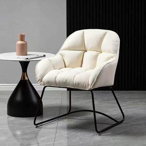 Internet Famous Light Luxury Nail Salon Chair <b>Cat</b> Scratch Leather Modern Simple <b>Sofa</b> Chair Matching Nail Table Chair - Product Image 1