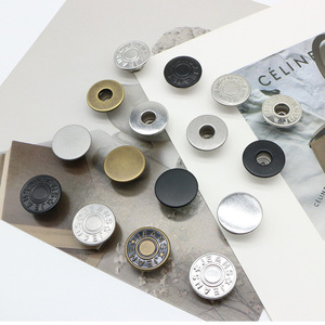 Bán buôn kim loại Chủ Đề Phụ kiện i-shaped Joker nút tròn với mô hình hình chữ nhật cho jeans áo khoác mạ kỹ thuật - Product Image 3