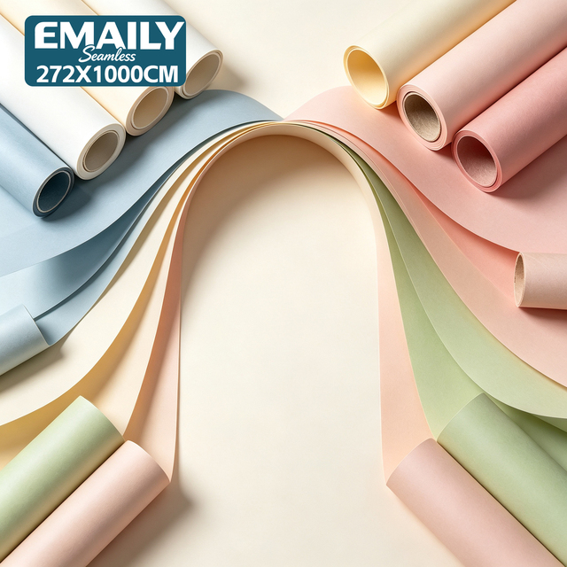 Large Size 2 72m X 11m Seamless Paper Backdrop Solid Color for Wedding Photography Studio Props